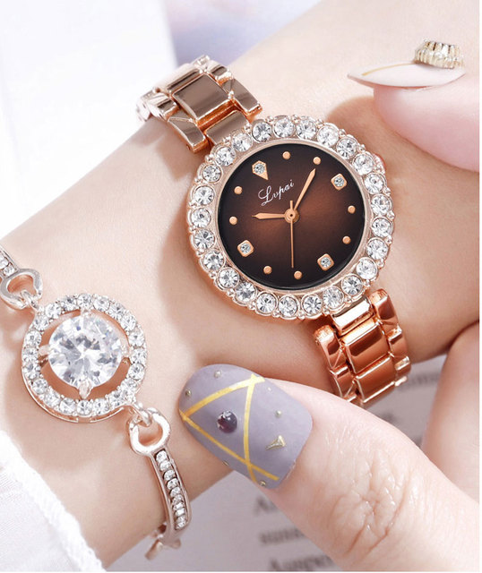 Nowoczesny damski zegarek marki Top 2022 - elegancki styl, wyrafinowane zdobienia Rhinestone - Wianko - 5