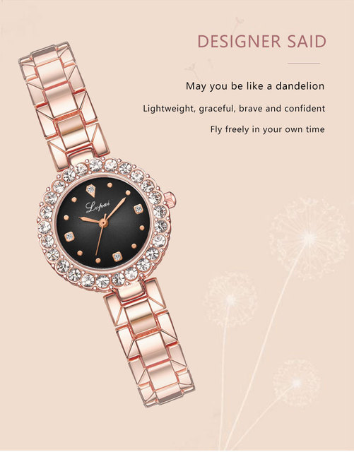 Nowoczesny damski zegarek marki Top 2022 - elegancki styl, wyrafinowane zdobienia Rhinestone - Wianko - 3