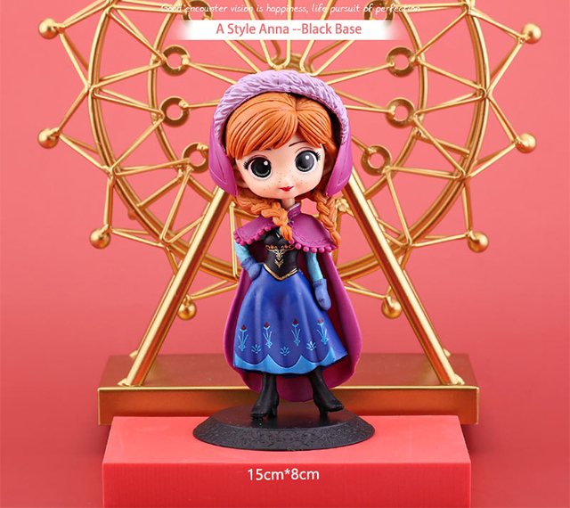 Lalka Księżniczka Elsa Anna Disney - dekoracja i narzędzie do dekoracji ciast, prezent urodzinowy dla dziewczyn, kolekcja figurki akcji 15cm - Wianko - 9