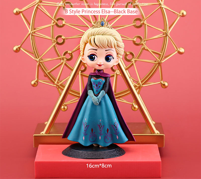 Lalka Księżniczka Elsa Anna Disney - dekoracja i narzędzie do dekoracji ciast, prezent urodzinowy dla dziewczyn, kolekcja figurki akcji 15cm - Wianko - 7