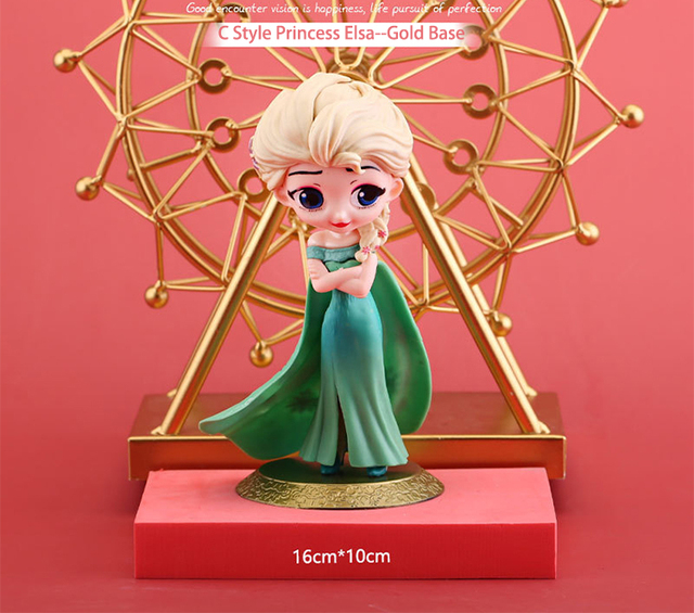 Lalka Księżniczka Elsa Anna Disney - dekoracja i narzędzie do dekoracji ciast, prezent urodzinowy dla dziewczyn, kolekcja figurki akcji 15cm - Wianko - 8