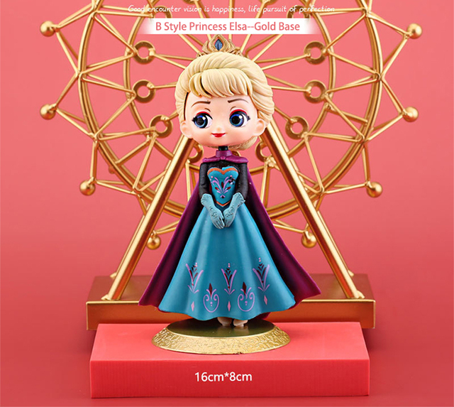 Lalka Księżniczka Elsa Anna Disney - dekoracja i narzędzie do dekoracji ciast, prezent urodzinowy dla dziewczyn, kolekcja figurki akcji 15cm - Wianko - 6