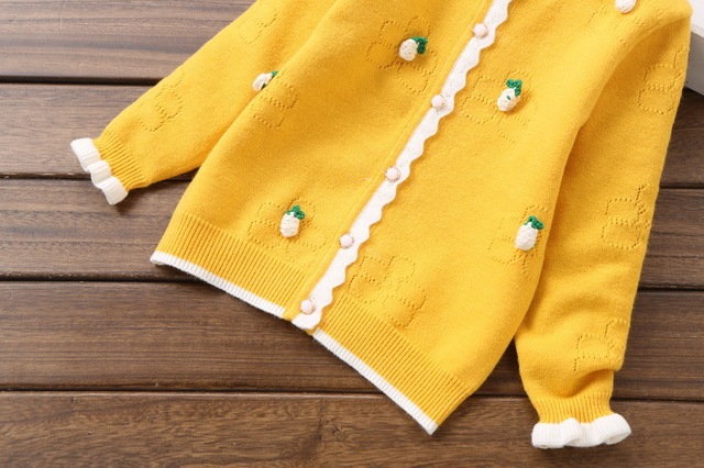 Nowe dziecięce swetry bawełniane 2-6 lat, rozpinane - K 8060 - Wianko - 3