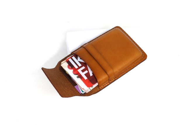 Męskie etui na karty ze skóry naturalnej Retro Mini portmonetka dla posiadaczy kart kredytowych - Wianko - 17