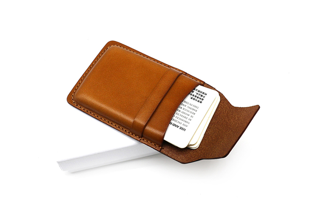 Męskie etui na karty ze skóry naturalnej Retro Mini portmonetka dla posiadaczy kart kredytowych - Wianko - 18
