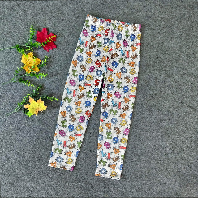 Drukuj spodnie legginsy jesienne dla dziewczynek - Wianko - 3