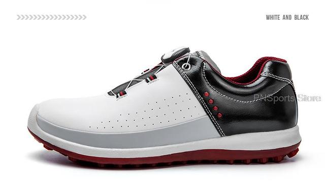 Wodoodporne buty golfowe dla mężczyzn profesjonalne trampki golfowe człowiek gałka klamra sportowe trampki odkryty lekkoatletyczny buty do golfa Tour - Wianko - 9