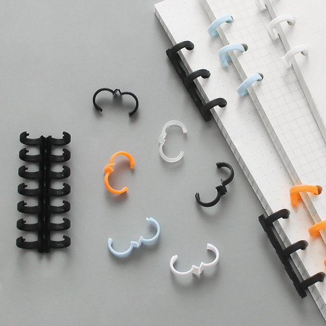 10 sztuk plastikowych papierowych spirali 12mm z 30 otworami - do notatników i rezerwacji - Wianko - 7