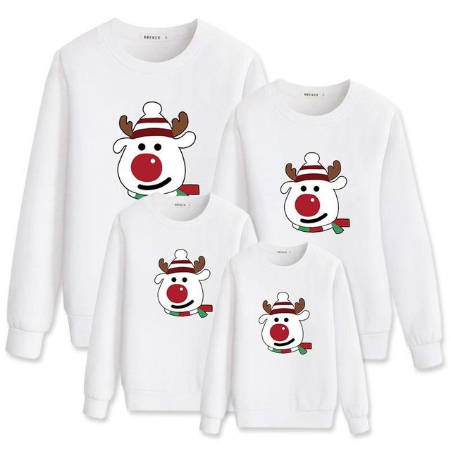 Bluza z kapturem dla rodziców i dzieci - pasujące stroje bożonarodzeniowe - Wianko - 20