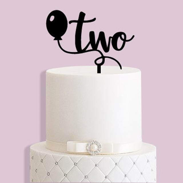 Czarno-złoty lustrzany balonowy tort urodzinowy Topper do personalizacji, dla imprez urodzinowych i Baby Shower - Wianko - 1