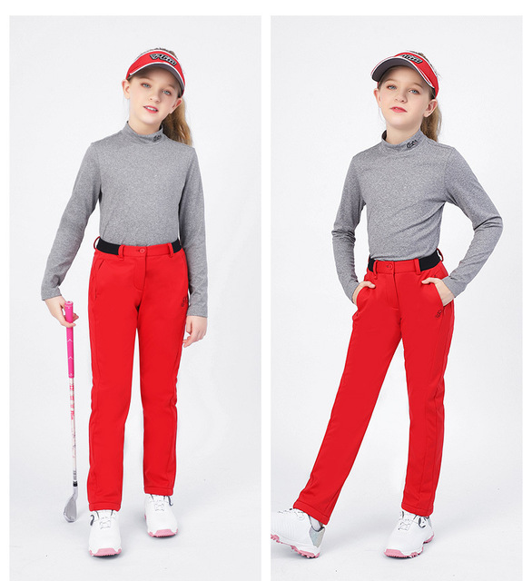 Koszula dziewczęca PGM jesienno-zimowa z długim rękawem do gry w golfa - utrzymuje ciepło, nadaje się do sportów na świeżym powietrzu, slim fit - Wianko - 6