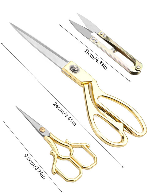 Profesjonalne nożyczki do szycia LMDZ - narzędzie z miarką, przędza U-kształt, stal nierdzewna - haftowanie, rękodzieło, krawiectwo - Wianko - 3