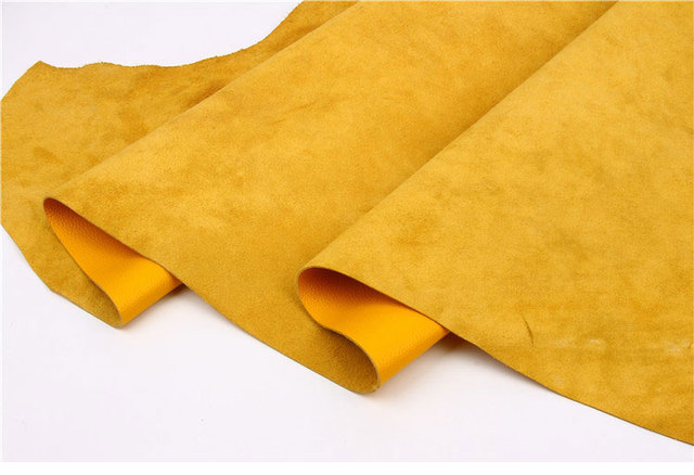 Miękka żółta skórzana pierwsza warstwa wołowej skóry - akcesoria do szycia torebek - Wianko - 5