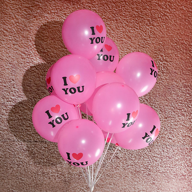 10 czerwonych miłość balonów lateksowych w kształcie serca, 12 cali - dekoracja ślubna, rocznicowa, walentynkowa - Wianko - 7