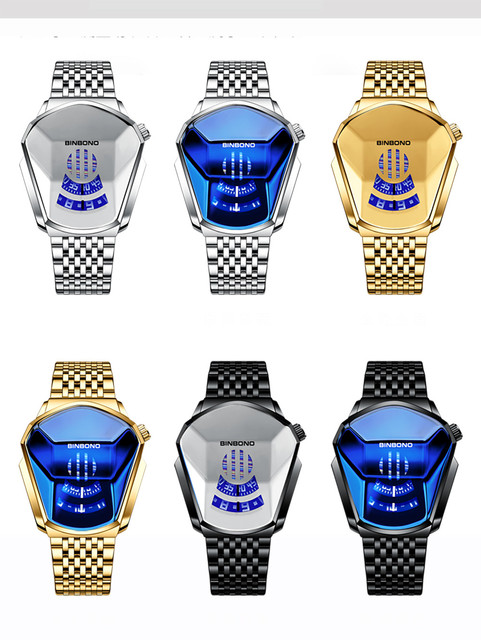 Zegarek męski luksusowej marki moda militarna, złoty zegarek sportowy Casual na rękę - Wianko - 2
