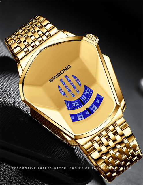 Zegarek męski luksusowej marki moda militarna, złoty zegarek sportowy Casual na rękę - Wianko - 3