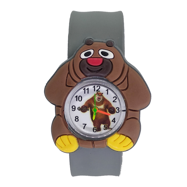 Zegarek dla dzieci Cartoon z paskiem silikonowym - 12 wzorów (Mermaid/Cat/Animal) - Wianko - 5