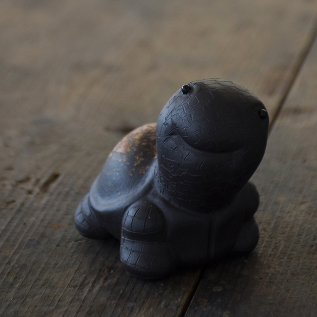 Figurka ręcznie wykonana z purpurowej gliny - żółwie, chiński kung fu herbata zestaw dekoracyjny - Wianko - 4