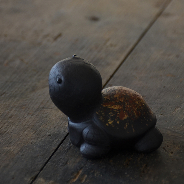 Figurka ręcznie wykonana z purpurowej gliny - żółwie, chiński kung fu herbata zestaw dekoracyjny - Wianko - 3