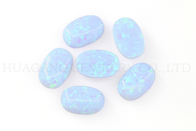 Koraliki Opal, luźne kamienie o płaskim opalowym kształcie Cabochon, 3x5mm-10x14mm - Wianko - 1