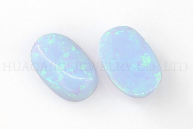 Koraliki Opal, luźne kamienie o płaskim opalowym kształcie Cabochon, 3x5mm-10x14mm - Wianko - 4