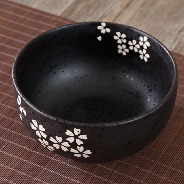 Japońska miska Instant Noodles ceramiczna z pokrywką i drewnianymi pałeczkami - Wianko - 5