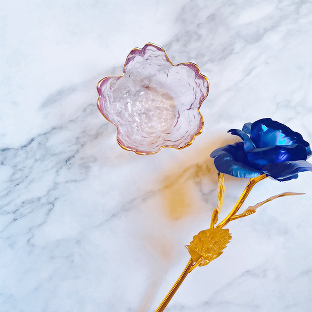 Japońska sosjerka do sosu sojowego z różowym szkłem oraz kreatywnym wzorem kwiatu sakury - Wianko - 3