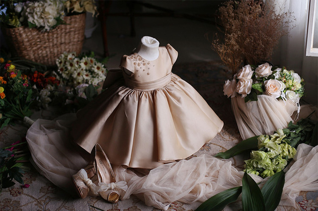 Koronkowa sukienka dla dziewczynki na 1 urodziny – sukienka księżniczki dla dzieci - Wianko - 2