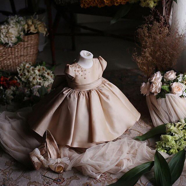 Koronkowa sukienka dla dziewczynki na 1 urodziny – sukienka księżniczki dla dzieci - Wianko - 14