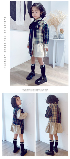 Buty dziecięce japońskiego stylu 2021 - solidne czarne jesienne buty retro z PU skóry (dla dziewcząt i chłopców) - Wianko - 5