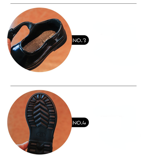Buty dziecięce japońskiego stylu 2021 - solidne czarne jesienne buty retro z PU skóry (dla dziewcząt i chłopców) - Wianko - 7