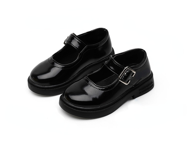 Buty dziecięce japońskiego stylu 2021 - solidne czarne jesienne buty retro z PU skóry (dla dziewcząt i chłopców) - Wianko - 8