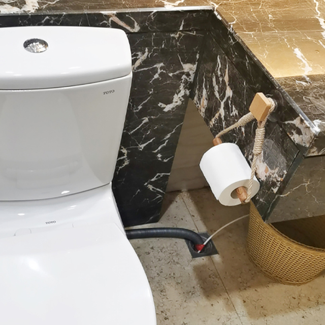 Uchwyt ścienny na papier toaletowy w stylu boho - czarny złocony wieszak na ręczniki - organizer do łazienki WC - Wianko - 11