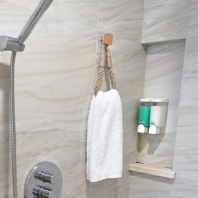 Uchwyt ścienny na papier toaletowy w stylu boho - czarny złocony wieszak na ręczniki - organizer do łazienki WC - Wianko - 10