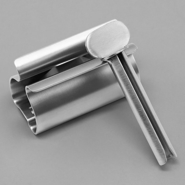 Wielofunkcyjny przenośny wyciskacz do pasty do zębów z instrukcją, wykonany ze stali nierdzewnej - Wianko - 7