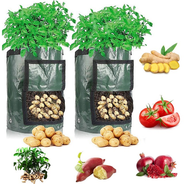 Torba do uprawy ziemniaków z rączką, zagęszczona - torba do uprawy warzyw i roślin, cebula, doniczka ogrodowa - Wianko - 11
