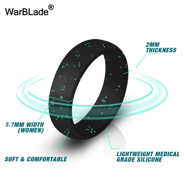 Pierścień silikonowy 4-10 rozmiar Food Grade FDA hipoalergiczny 5.7mm elastyczna guma, biżuteria ślubna, palec serdeczny Crossfit dla kobiet i mężczyzn - Wianko - 9