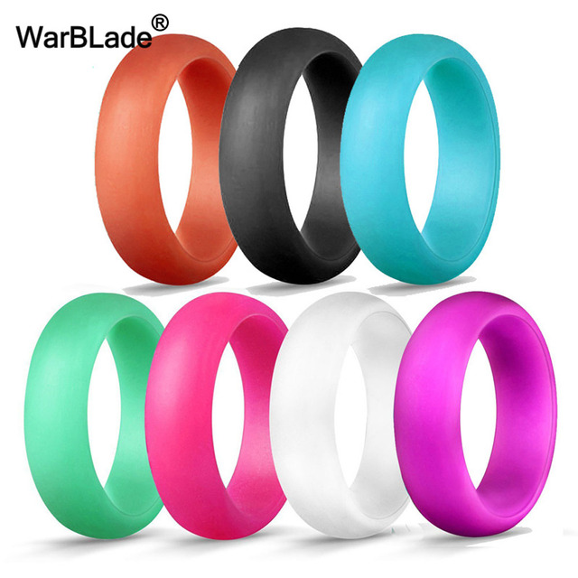 Pierścień silikonowy 4-10 rozmiar Food Grade FDA hipoalergiczny 5.7mm elastyczna guma, biżuteria ślubna, palec serdeczny Crossfit dla kobiet i mężczyzn - Wianko - 1