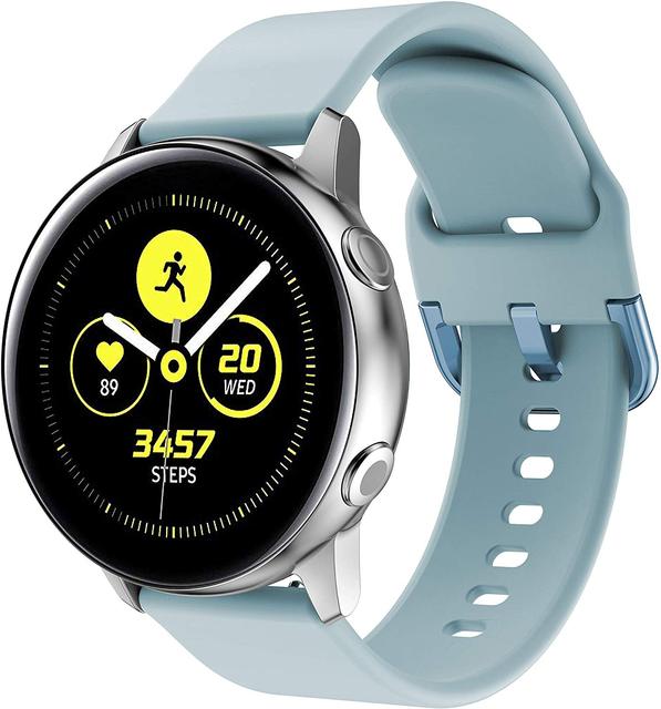 20mm 22mm Silikonowy pasek zegarka do Samsung Galaxy Watch 4/3 46mm/42mm Active2/Active1 Gear S3 Frontier Amazfit GTS 2 - Kompatybilny pasek NATO - Wianko - 6