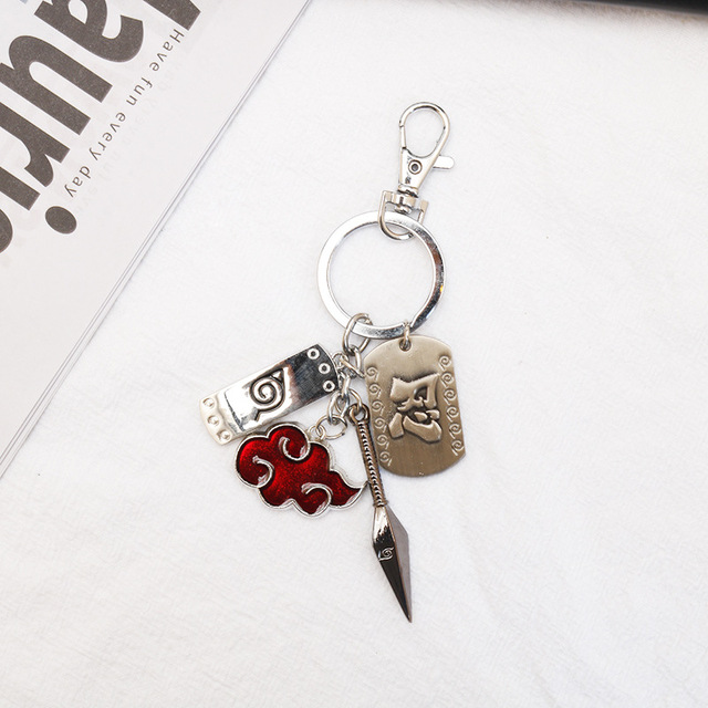 Naszyjnik dynamiczne kolczyki Naruto Hongyun- biżuteria metalowa brelok, Symbol klamra łuk Archer Cosplay zabawki prezenty - Wianko - 9