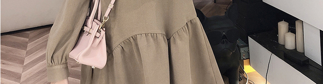 Bluzka jesienno-falbaniasta dla ciężarnych, Casual, w stylu patchworkowym - Wianko - 53