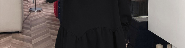 Bluzka jesienno-falbaniasta dla ciężarnych, Casual, w stylu patchworkowym - Wianko - 67