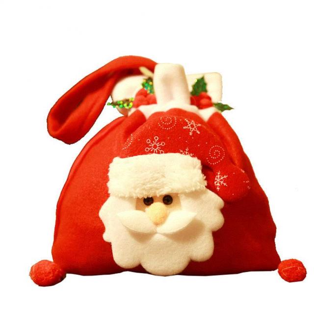 Dziecięca mała torba na prezenty - Ręczne ozdoby skarpety świąteczne Lucky Bag Apple pudełko prezentowe - Wianko - 5
