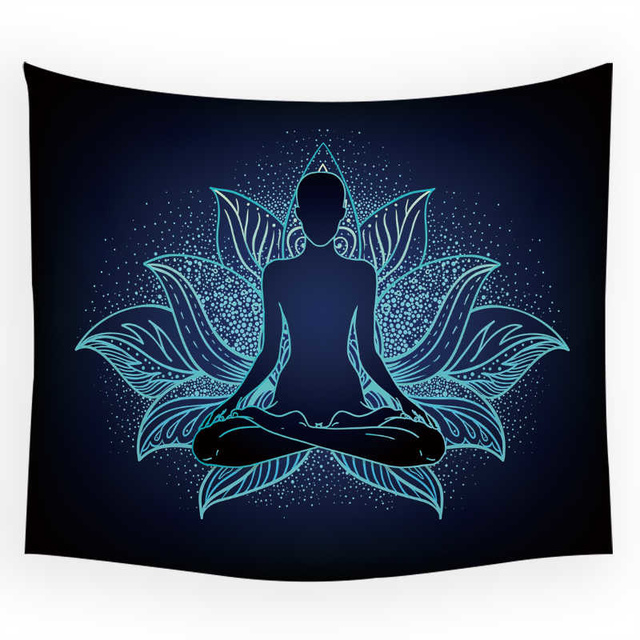 Gobelin mandala Buddy w stylu indyjskim o wysokiej rozdzielczości do medytacji, ożywiający chakry - dekoracyjny dywan jogi o psychodelicznym wzorze, idealny do zawieszenia na ścianie - wystrój boho - Wianko - 19