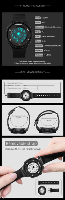 Elektroniczny zegarek cyfrowy Chronograph wodoodporny Reloj Mujer cienki-lekki z kategorią dostępną dla wszystkich klientów - mężczyzn, kobiet i uczniów - Wianko - 11