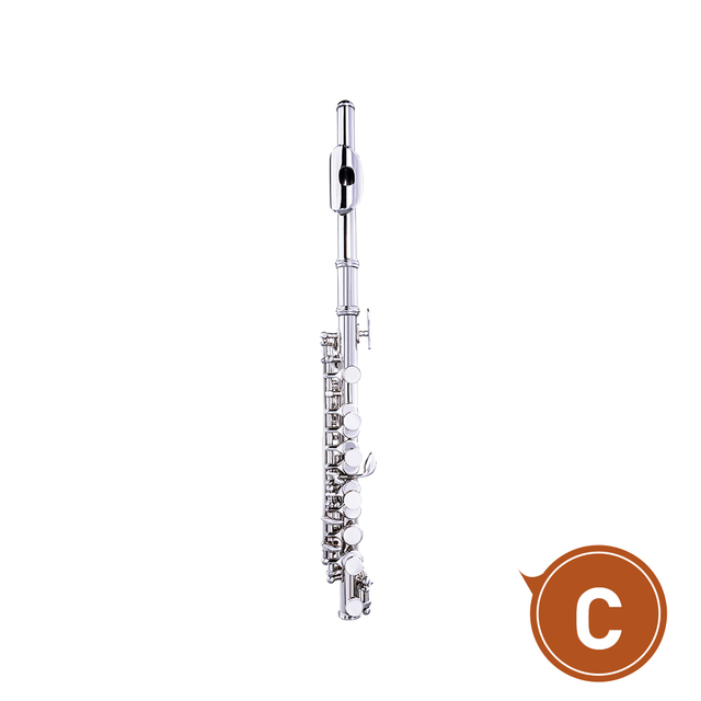 Naomi - niklowany flet Piccolo Kit C klucz Instrument dęty drewniany - Cupronickel, mini śrubokręt i ściereczka do czyszczenia w wyściełanej torbie - Wianko - 27