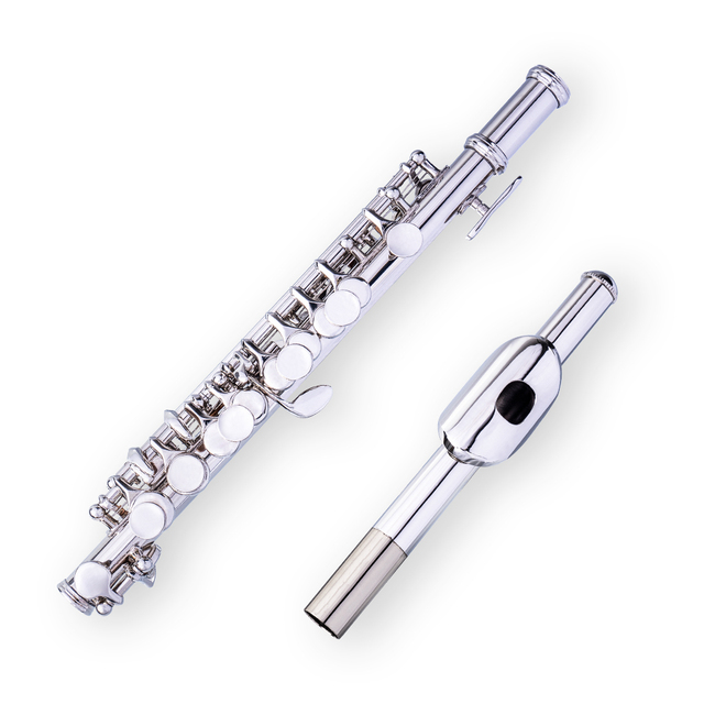 Naomi - niklowany flet Piccolo Kit C klucz Instrument dęty drewniany - Cupronickel, mini śrubokręt i ściereczka do czyszczenia w wyściełanej torbie - Wianko - 25