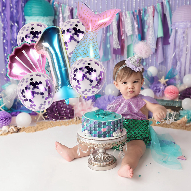 Dekoracja na imprezę Syrenka - latarenka meduza ze wzorem podwodnego świata - urodziny, Babyshower i inne imprezy dziewczynki - DIY - papierowa latarnia - Wianko - 14