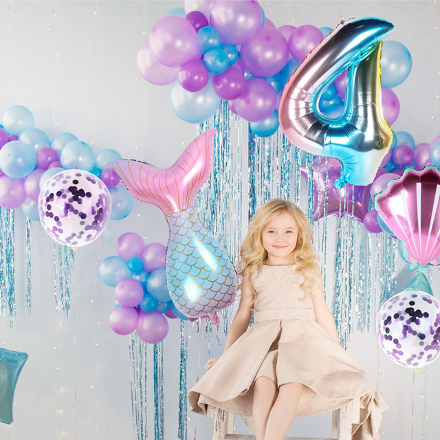 Dekoracja na imprezę Syrenka - latarenka meduza ze wzorem podwodnego świata - urodziny, Babyshower i inne imprezy dziewczynki - DIY - papierowa latarnia - Wianko - 9