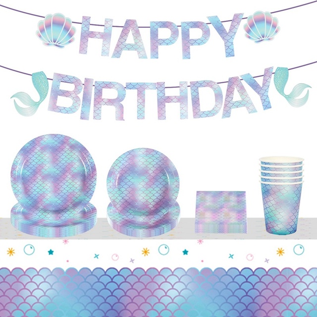 Dekoracja na imprezę Syrenka - latarenka meduza ze wzorem podwodnego świata - urodziny, Babyshower i inne imprezy dziewczynki - DIY - papierowa latarnia - Wianko - 16